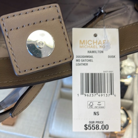 MICHAEL KORS HAMILTON MEDIUM SATCHEL 
 COLOR: Dusk 
NWT - Picture 12 of 16